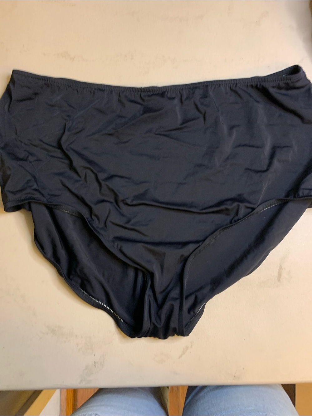 Maxine of Hollywood Navy Blue High-Waist Bikini Bottom